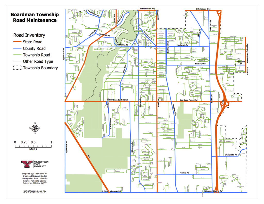 Road Authority and Mileage Boardman Roads