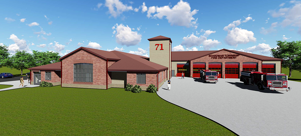New Boardman TWP Fire Station rendering